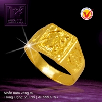 Nhẫn nam vàng 24K