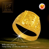 Nhẫn nam vàng 24K