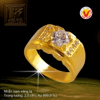 Nhẫn nam vàng 24K