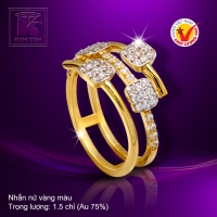 Nhẫn nữ vàng màu 18k