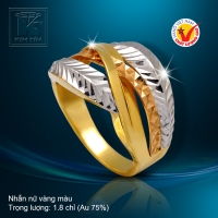 Nhẫn nữ vàng màu 18k