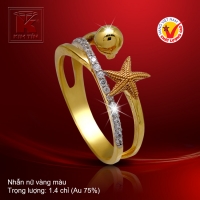 Nhẫn nữ vàng màu 18k