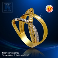 Nhẫn nữ vàng màu 18k