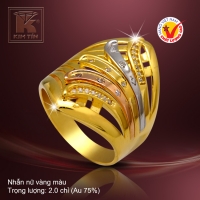 Nhẫn nữ vàng màu 18k