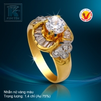 Nhẫn nữ vàng màu 18k