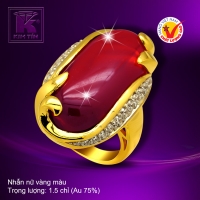 Nhẫn nữ vàng màu 18k