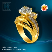 Nhẫn nữ vàng màu 18k