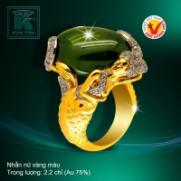 Nhẫn nữ vàng màu 18k