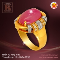 Nhẫn nữ vàng màu 18k