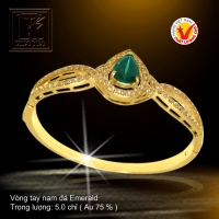 Vòng tay nạm đá Emerald