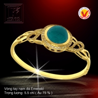 Vòng tay nạm đá Emerald