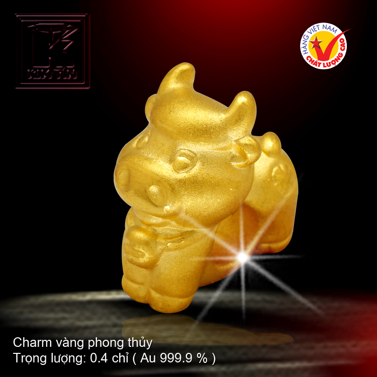 Charm vàng phong thủy