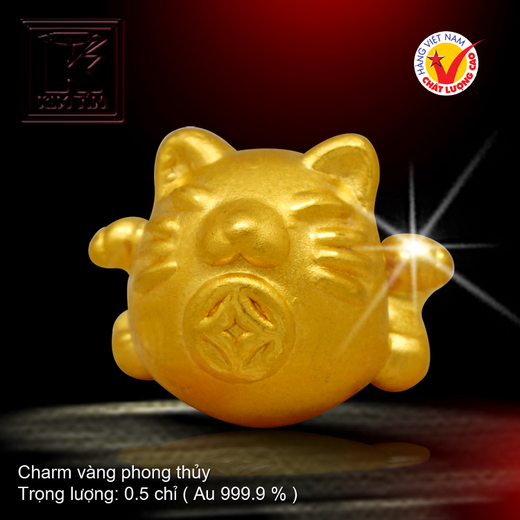 Charm vàng phong thủy