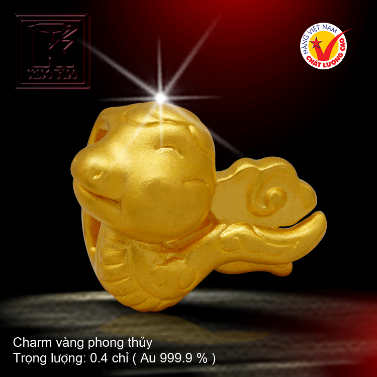 Charm vàng phong thủy