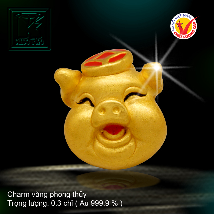 Charm vàng phong thủy