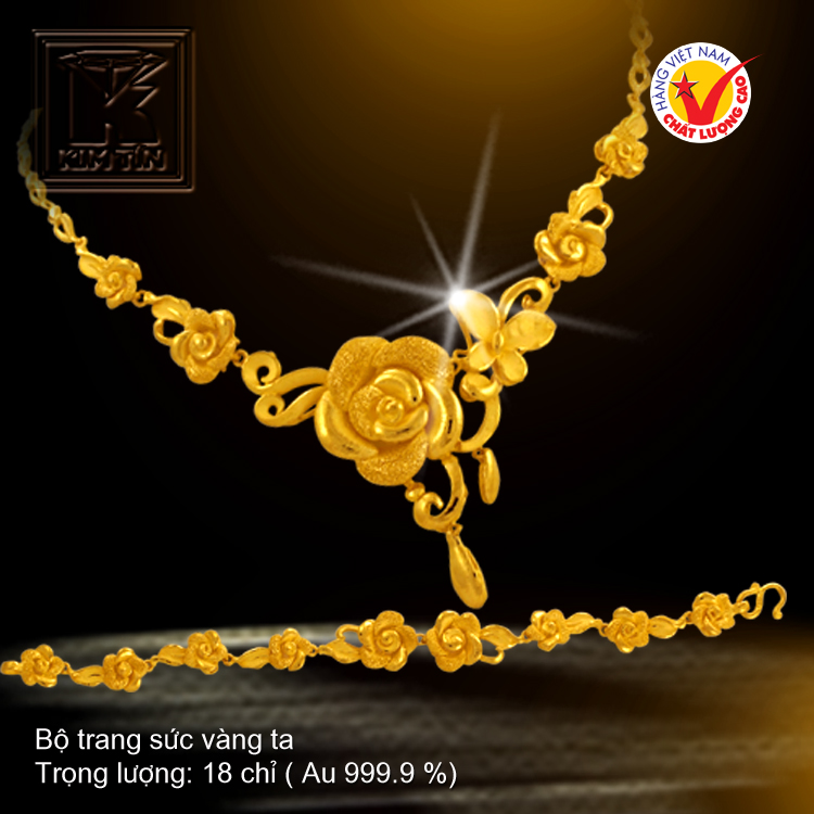 Bộ trang sức vàng 24K