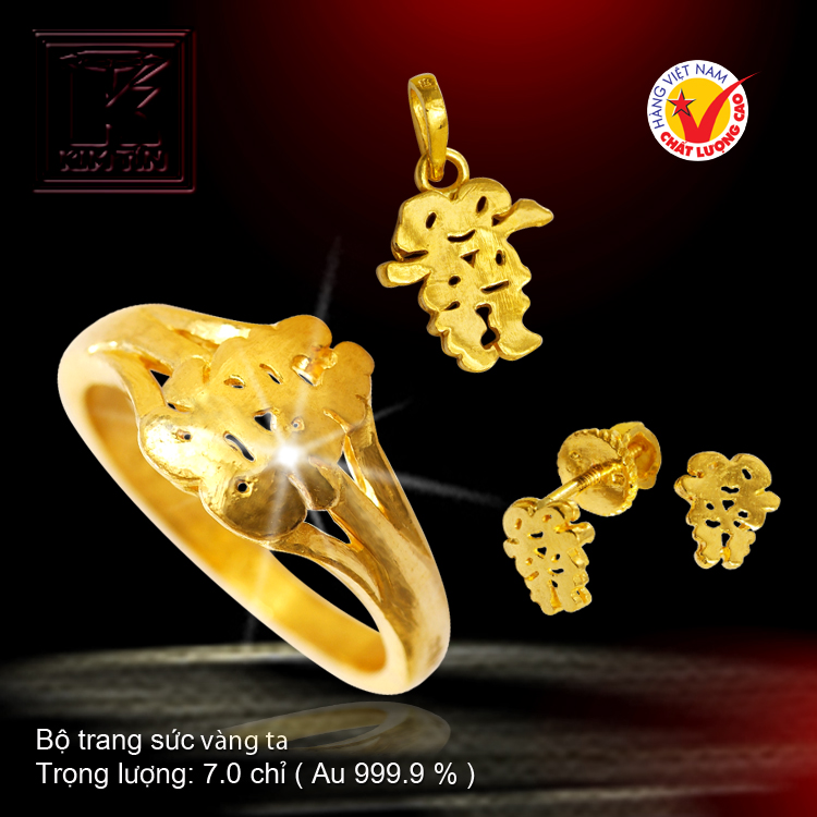 Bộ trang sức vàng 24 K