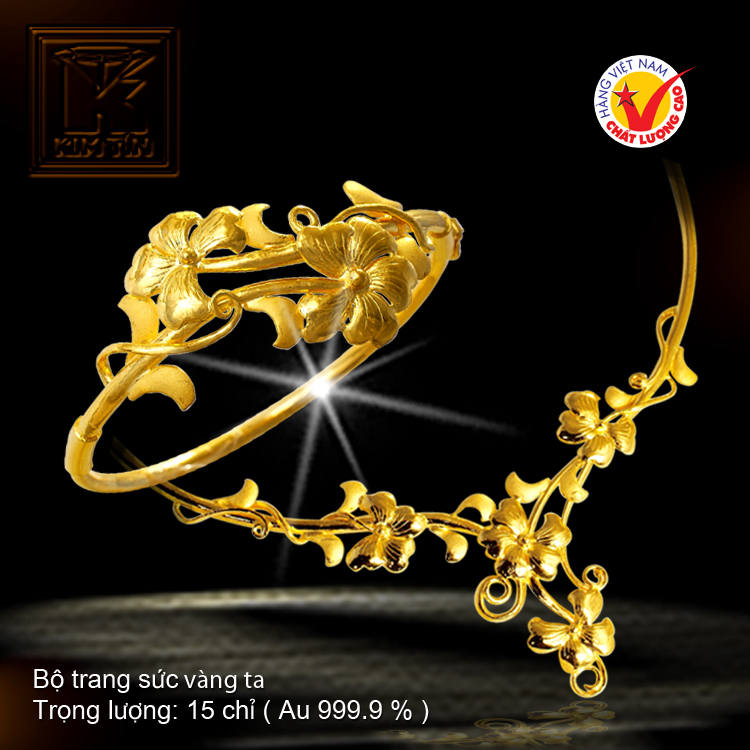 Bộ trang sức vàng 24 K