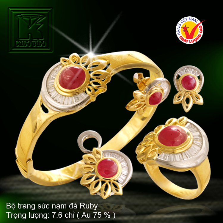 Bộ vàng màu 18K