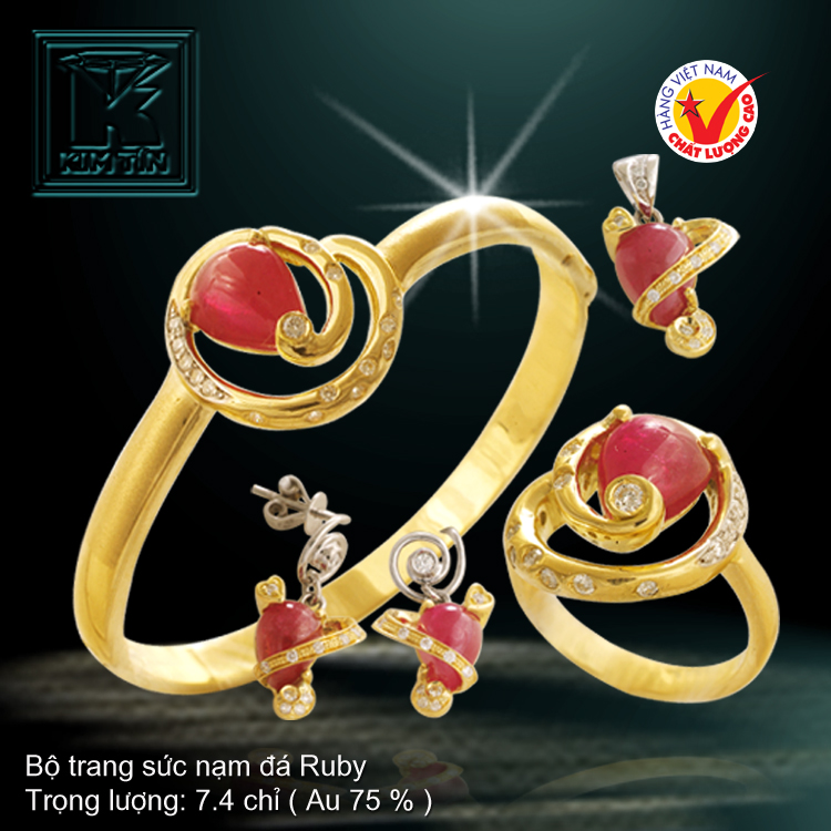 Bộ vàng màu 18K