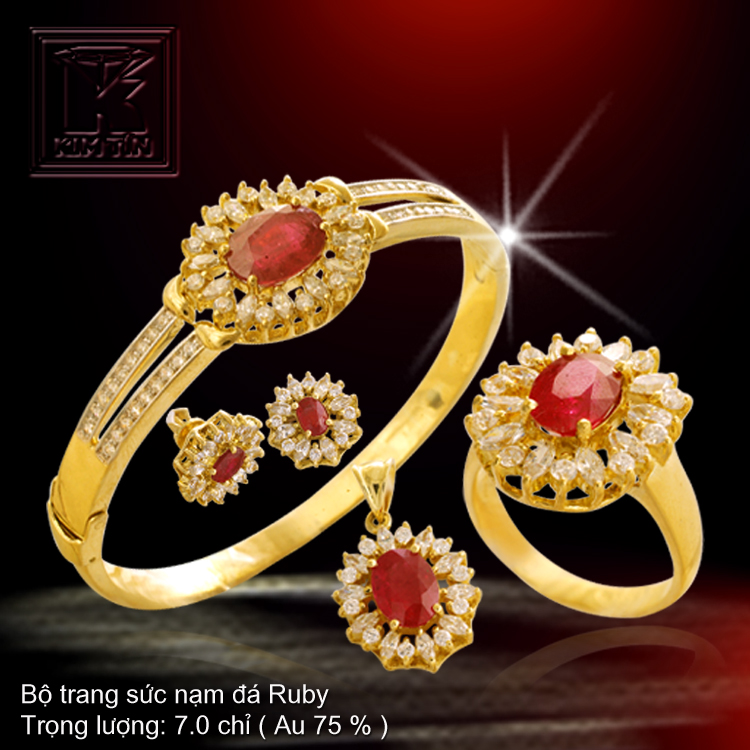 Bộ vàng màu 18K