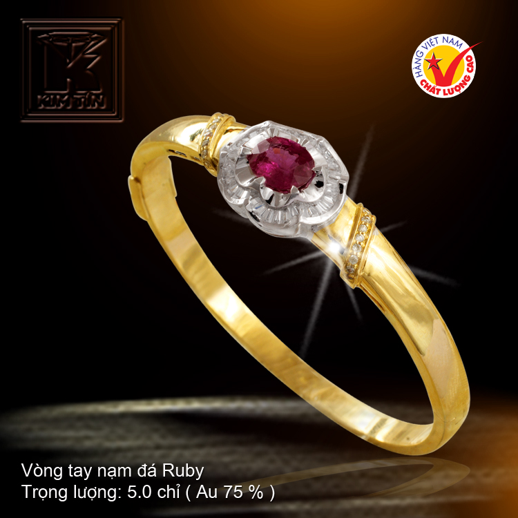 Vòng tay nạm Ruby