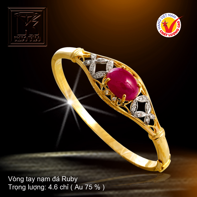 Vòng tay nạm Ruby