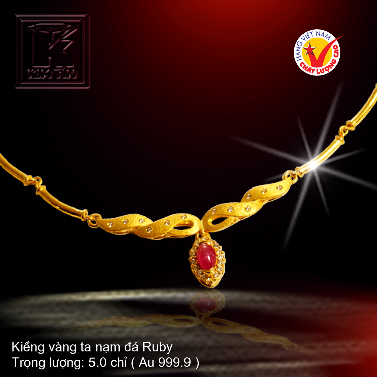 Kiềng cổ vàng 24K