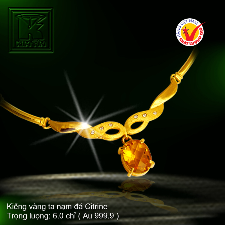 Kiềng cổ vàng 24K