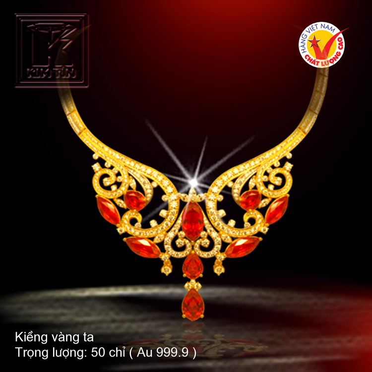 Kiềng cổ vàng 24K