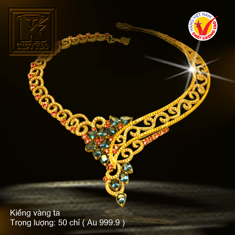 Kiềng cổ vàng 24K