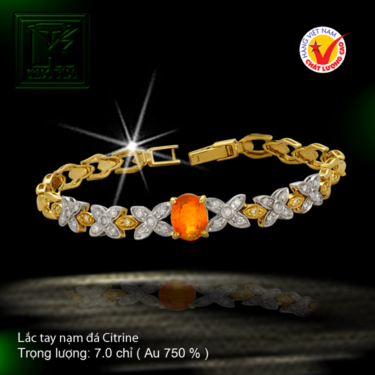 Lắc tay vàng 18 K