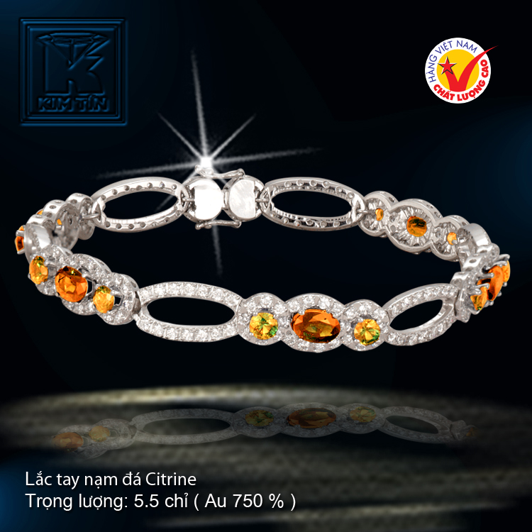 Lắc tay vàng 18 K