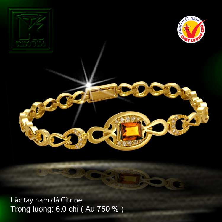 Lắc tay vàng 18 K