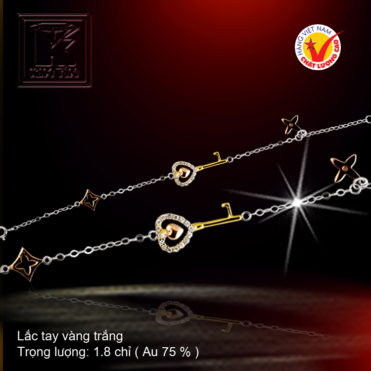 Lắc tay vàng 18K