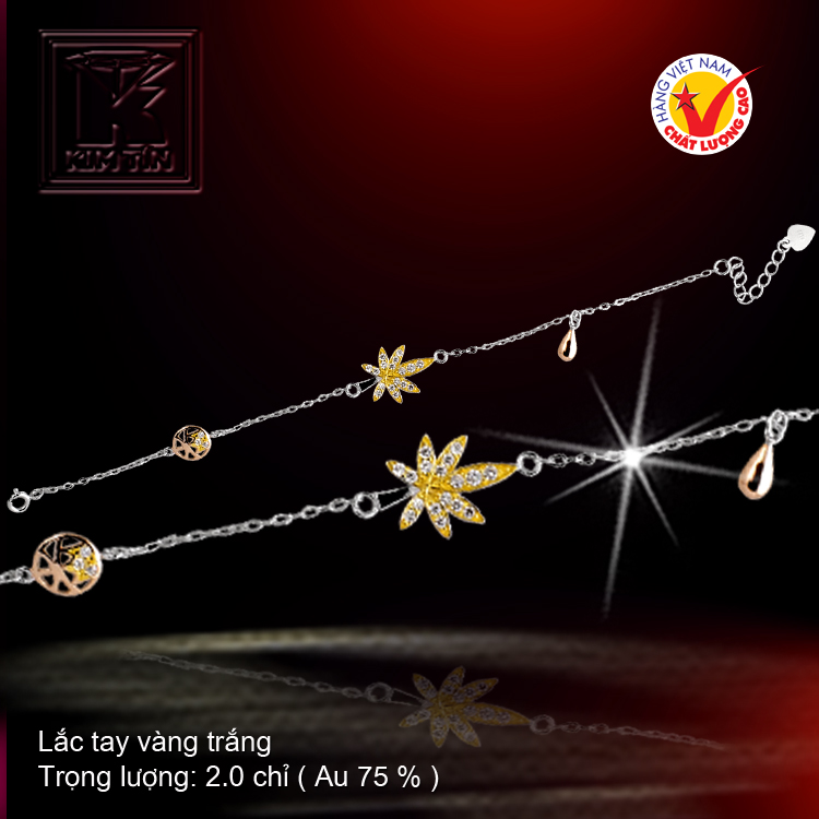 Lắc tay vàng 18K