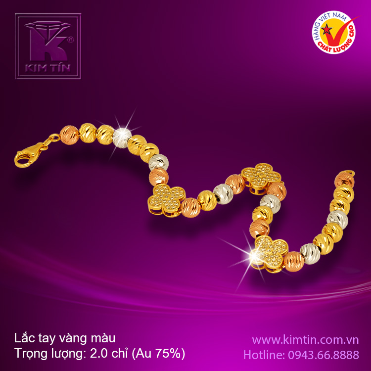 Lắc tay vàng 18k