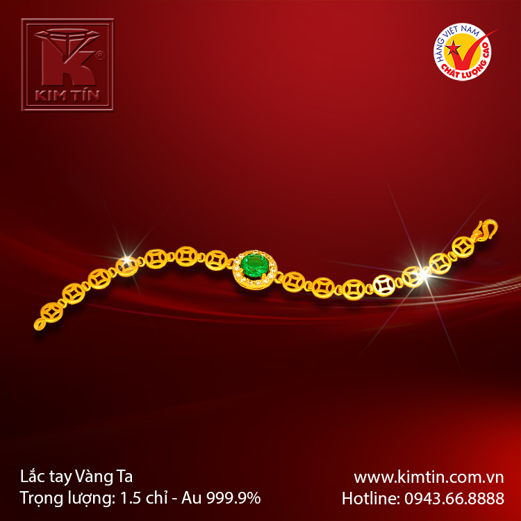 Lắc tay vàng 24K