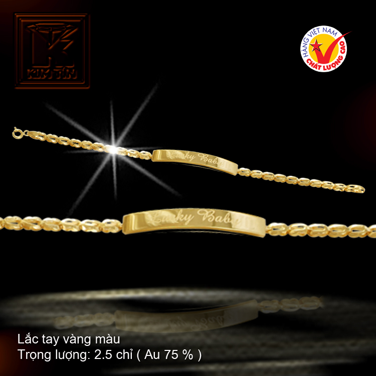 Lắc tay vàng 18 K