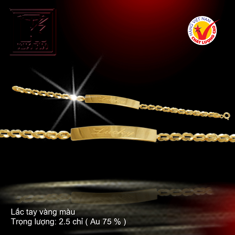 Lắc tay vàng 18 K