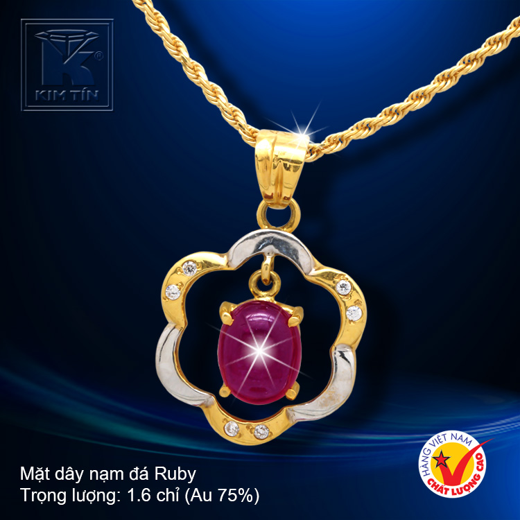 Mặt dây vàng 18K