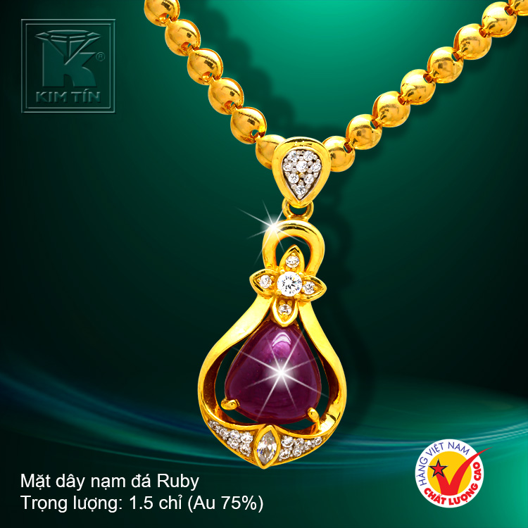 Mặt dây vàng 18K