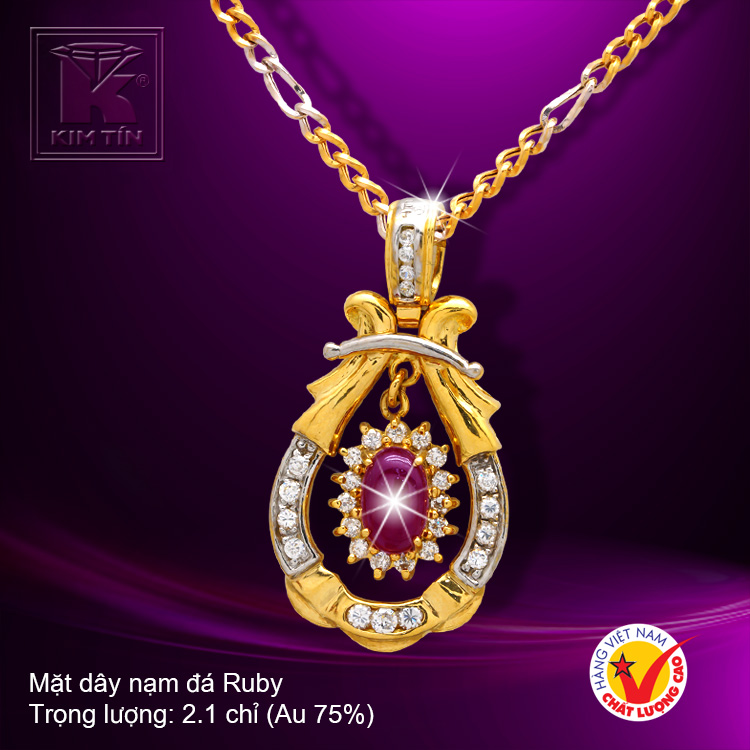 Mặt dây vàng 18K