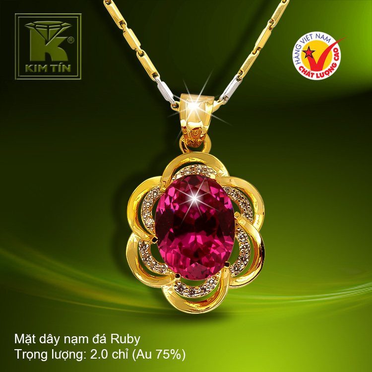 Mặt dây vàng 18K