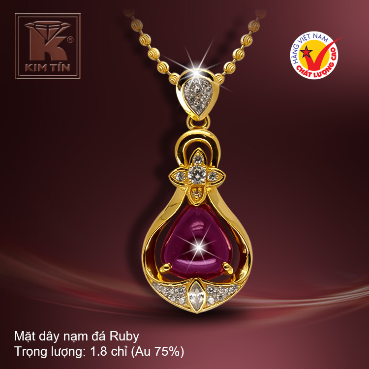 Mặt dây vàng 18K