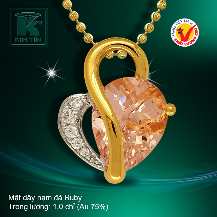 Mặt dây vàng 18K