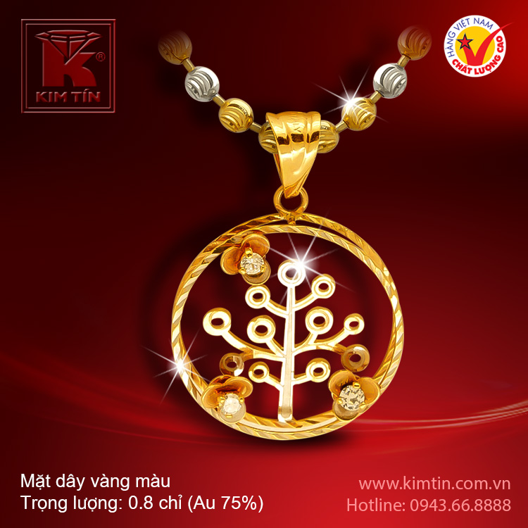 Mặt dây vàng 18K