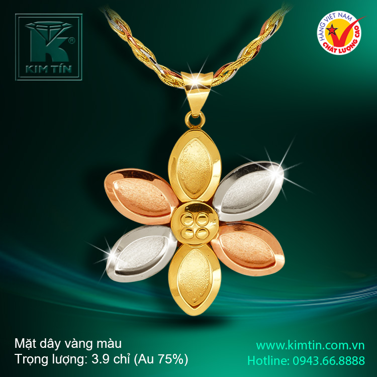 Mặt dây vàng 18K