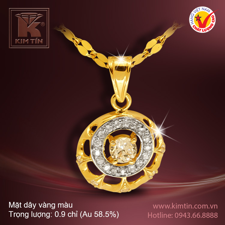 Mặt dây vàng 14K