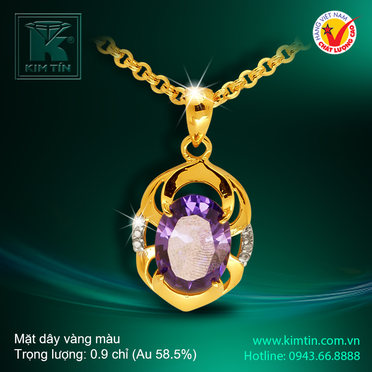 Mặt dây vàng 14K